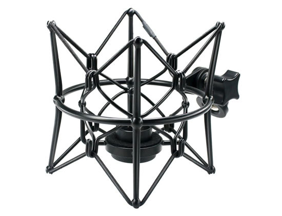 Picture of SUUNTOK Microphone Shock Mount Anti-Vibration Mic Holder Spider Recording Mic Shockmount Stand Compatible with Neumann U87 Ai, U89 i and TLM 67 (Black)