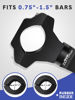 Picture of ZIDIYORUO Light Bar Mount for ATV- 360° Solid Aluminum Alloy Bracket for Fog LED and Driving Lights. Fits 0.75"-1.5" Bars, Set of 2pcs, ATV Motorcycle Light Bar Mount Bracket Tube Clamp