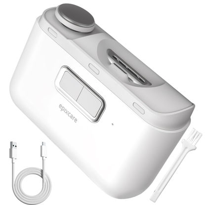 Picture of Electric Automatic Nail Clipper Trimmer - 2-in-1 Rechargeable Fingernail & Toenail Grinder Cutter for Baby Adults Seniors - Heavy Duty Manicure Polisher with Safety LED for Trimming & Polishing Nails