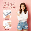Picture of Electric Automatic Nail Clipper Trimmer - 2-in-1 Rechargeable Fingernail & Toenail Grinder Cutter for Baby Adults Seniors - Heavy Duty Manicure Polisher with Safety LED for Trimming & Polishing Nails