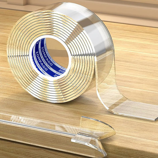 Picture of ZOMPAGO Clear Soft Corner Protectors for Furniture Strip,Sharp Edge & Table Bumper,Window Edge,Wall Protector, Soft Corner Guards Safe for Proof,Table Corner Protectors in Family,0.8in x13FT