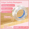 Picture of ZOMPAGO Clear Soft Corner Protectors for Furniture Strip,Sharp Edge & Table Bumper,Window Edge,Wall Protector, Soft Corner Guards Safe for Proof,Table Corner Protectors in Family,0.8in x13FT