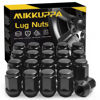 Picture of MIKKUPPA M12x1.5 Lug Nuts - Replacement for 2006-2020 Fusion, 2000-2023 Focus, 2001-2023 Escape Aftermarket Wheel - 20pcs Black Closed End Lug Nuts