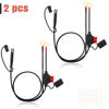 Picture of Bates- SAE Battery Connector, 2 Pack, 2 FT, SAE to O Ring Terminal Harness, 2 Pin Battery Connector, SAE Connector, Battery Quick Connect, SAE Extension Cable, Battery Cable Connector, SAE Adapter