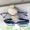 Picture of KIWEN Sunglasses Holder for Car Visor, Magnetic Leather Sunglass Eyeglass Hanger Clip for Car Sun Visor Accessories (1, Beige)