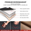 Picture of 1 Pack Leather Front Car Seat Cover Bottom Car Seat, Anti-Slip and Full Wrap Driver Car Seat Protectors, Luxury Waterproof Bottom Auto Seat Cushion Pad Mat for Most Vehicles(Black)