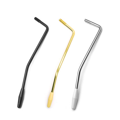 Picture of harpfeas 6 MM Thread Tremolo Arm Electric Guitar Tremolo Arm Thread Metal Single Tremolo Arm Whammy Bar with Tip for Stratocaster Electric Guitar Tremolo System (Mixed Color)