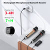 Picture of Bietrun Wireless Microphone, 240FT Rechargeable UHF Metal Dual Cordless Handheld Dynamic Mics with Bluetooth for Karaoke Machine, PA System Speaker, Mixer, Party, Church, Wedding(Rose Gold)