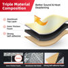 Picture of Aggsound Thickened Sound Deadener for Cars,Aluminum Foil Foam Noise Deadening Material-Heat Shield Insulation Dampening Mat 197mil,10sqft