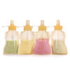 Picture of Haakaa Reusable Pouches for Baby Food, Food Grade Silicone, 4oz,4 Pack,6m+(Banana)