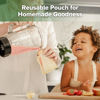 Picture of Haakaa Reusable Pouches for Baby Food, Food Grade Silicone, 4oz,4 Pack,6m+(Banana)