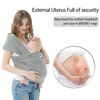 Picture of Baby Wrap Carrier Jeroray Baby Wrap,Hands Free Baby Carrier Infant Carrier,Lightweight,Breathable,Softness,Light Grey
