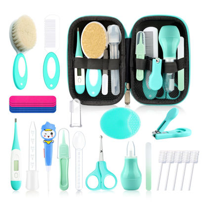 Picture of Baby Healthcare and Grooming Kit for Newborn Kids, 36PCS Upgraded Safety Baby Care Kit, Newborn Nursery Health Care Set, Baby Care Products (Green)