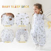 Picture of HOMEAL Sleep Sack with Feet, 1.0 TOG Toddler Sleep Sacks 2t-3t Sleep Sack Toddler, Toddler Sleeping Sack with Legs, Sleeveless Sleep Sack Baby, Toddler Sleep Sacks Baby for Early Walkers