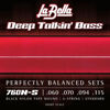Picture of La Bella 760N-S Deep Talkin' Bass Black Nylon Tape Wound- Standard Short Scale Bass Guitar Strings