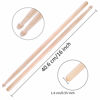 Picture of Augshy Drum Stick Set,3 Pairs 5A Hard Maple Wood Drum Sticks and 1 Pair Retractable Drum Wire Brushes with a Storage Bag Drum Accessories for Jazz Folk Rock Band Drummers Beginners
