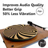 Picture of TazStudio Premium slipmat - Cork Turntable Mat for Better Sound Support on Vinyl LP Record Player - Cork mat Original Geometric Design Psychedelic Geometric Spiral Art [4mm Thickness]-m7