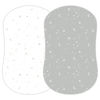 Picture of Sorrel + Fern 2-Pack Fitted Bassinet Sheets (Galaxy, Moon and Stars) - Buttery Soft Cotton Blend for Standard Bassinet