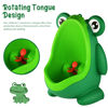 Picture of Foryee Potty Training Urinal for Boys Cute Whale with Funny Aiming Target - Green
