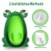 Picture of Foryee Potty Training Urinal for Boys Cute Whale with Funny Aiming Target - Green
