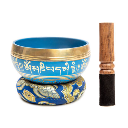 Picture of Tibetan Singing Bowl Set Bronze - Master Healing Grade - Authentic Handcrafted Sound Bowl by Himalayan Bazaar