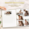 Picture of Artfeel Photo Album 4x6 with 600 Pockets,Slip-in Picture Albums,Linen Cover Memory Book with Front Window,White Page Vertical Photo Book for Wedding,Family,Anniversare,Baby,Vacation