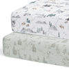 Picture of Sorrel + Fern 2-Pack Fitted Crib Sheets for Standard Crib (Arctic Journey) - Premium Fitted Sheets - Buttery Soft Cotton Blend