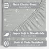 Picture of Sorrel + Fern 2-Pack Crib Sheet for Standard Crib Mattress (Galaxy, Moon and Stars) - Premium Fitted Sheets - Buttery Soft Cotton Blend