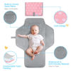 Picture of Portable Changing Pad for Baby, Compact Waterproof Diaper Mat with Built-in Cushion, Pink