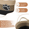 Picture of Small Woven Baskets for Organizing Rope Storage Basket with Handle Cute Cotton Nursery Gift Dog Toy Bins Organizer-Light Beige