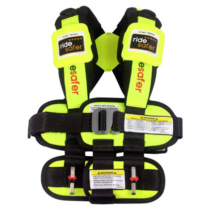 Picture of RideSafer - Large Yellow, Lightweight, Compact, Portable Car Seat - Perfect for Travel and Everyday Child Safety
