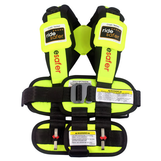 Picture of RideSafer - Large Yellow, Lightweight, Compact, Portable Car Seat - Perfect for Travel and Everyday Child Safety