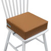 Picture of Toddler Booster Seat for Dining Table, 2 Elastic Seat Belts, Anti-Scratch PU Skin-Friendly, Waterproof, Anti-Wrinkle, Detachable Non-Slip Bottom - Brown
