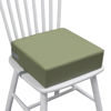 Picture of Toddler Booster Seat for Dining Table, 2 Elastic Seat Belts,Anti Scratch PU Skin-Friendly, Waterproof,Anti-Wrinkle, Detachable Non-Slip Bottom - Green