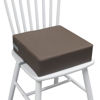 Picture of Toddler Booster Seat for Dining Table, Two Elastic Seat Belts, Anti-Scratch PU Skin-Friendly, Waterproof, Anti-Wrinkle, Detachable Non-Slip Bottom - Dark Brown