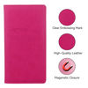 Picture of Miunice Car Registration and Insurance Holder, Premium Pu Leather Vehicle Glove Box Organizer, Prefect Car Essentials Wallet for Driver License, Cards & Essential Documents (L-Rose Red)