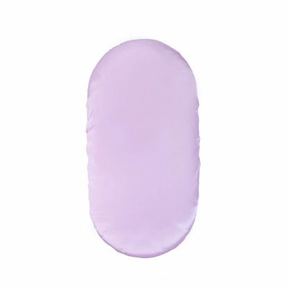 Picture of Pro Goleem Satin Bassinet Sheet Great for Baby Hair Soft Silk Feeling Sheet for Cradle or Bassinet Pad＆Mattress for Boys and Girls Gift for Newborn and Infant Lavender