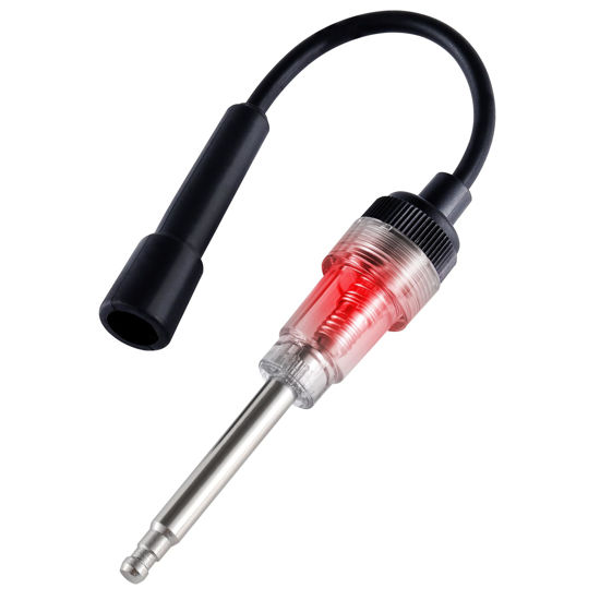 Picture of SINGARO Inline Spark Plug Tester, Plug-in Engine Ignition Tester, Car Exterior Accessories, Automobile, Lawn Mower,Engine Verification-Armature Diagnostic Test Tool