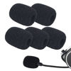 Picture of Headset Microphone Covers Foam, Lapel Headset Microphone Windscreen Sponge Foam Microphone Windscreen Mini Foam Cover for Variety of Headset Microphone Noise Reduction (5pcs)