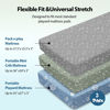 Picture of Unnivoll Pack and Play Sheets Fitted 3 Pack, Mini Crib Sheets for Pack N Play Mattress Stretchy Portable Playard Sheets, Soft Breathable Green Gray Constellation