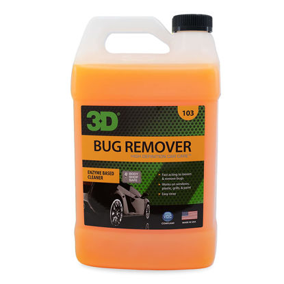 Picture of 3D Bug Remover - All Purpose Exterior Cleaner & Degreaser to Wipe Away Bugs on Plastic, Rubber, Metal, Chrome, Aluminum, Windows & Mirrors, Suitable for use on Car Paint, Wax & Clear Coat (Gallon)