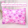 Picture of UOMNY Toddler Pillowcases for Girls 13X18 12x16 14x19 Love and Heart Baby Pillow Case 2 Pack Small Pillow Covers for Travel Pillow