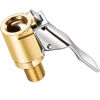 Picture of Brass Locking Tire Air Chuck, Tire Inflator Hose Adapter for Twist On Connection Convert to Lock On, No Air Leakage Air Compressor Pump Clip On Tire Chucks, Tire Nozzle with Tire Valve Thread
