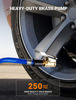 Picture of Brass Locking Tire Air Chuck, Tire Inflator Hose Adapter for Twist On Connection Convert to Lock On, No Air Leakage Air Compressor Pump Clip On Tire Chucks, Tire Nozzle with Tire Valve Thread