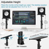 Picture of Vondynote Studio Monitor Stands Pair Heavy Duty Desk Clamp Speaker Stands with Adjustable Tilt Angle Tray of 0-12 °
