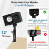 Picture of Vondynote Studio Monitor Stands Pair Heavy Duty Desk Clamp Speaker Stands with Adjustable Tilt Angle Tray of 0-12 °