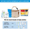 Picture of BABEYER Breastmilk Cooler Bag with Ice Pack Fits 6 Baby Bottles Up to 5 Ounce, Baby Bottle Bag with Shoulder Strap for Nursing Mom Daycare, Cream
