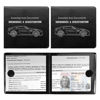 Picture of Ziciner Car Registration Insurance Holder, 2Pack Essential Auto Card Document Glove Box Organizer with Velcro Closure, Vehicle Interior Accessories Perfect for Most Car, Truck, SUV (Black/Big Car)