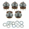 Picture of Dopro 5pcs Linear Guitar Pots Volume B250K Electric Guitar Large Pots 24mm Base with Short Split Shaft Guitar Potentiometer B250K