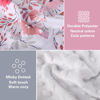 Picture of Rquite Car Seat Cover Baby, Carseat Covers Baby Girl, Minky Infant Car Seat Cover Winter, Peekaboo Opening Car Seat Canopy, Multi-use Baby Carrier, Stroller, Nursing Cover, Minky Blanket, Pink Flower